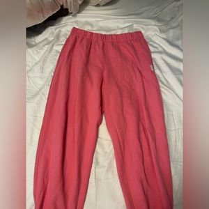 holister size L pink sweatpants